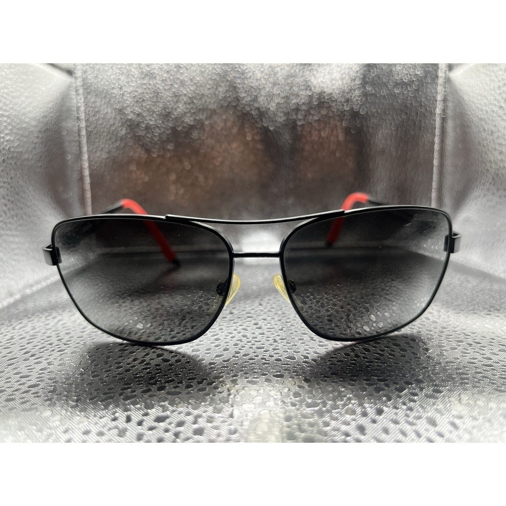 Carrera 8014/S Polarized Men's Sunglasses Black Metal Wrap Designer 61/14 140